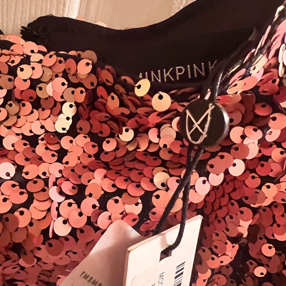 NWT MINKPINK Moon Dust Sequin Mini - Picture 5 of 6
